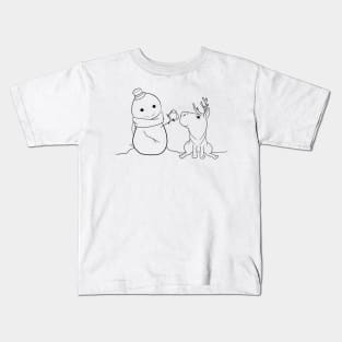 Christmas Chibis Dark Kids T-Shirt